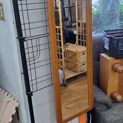 リサイクルショップどりーむ鹿大前店　No109　姿見　壁掛け鏡　...