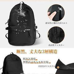 【新品未使用】シンプル⭐️超軽量390g リュック メンズ レディース おしゃれ 盗難防止の画像