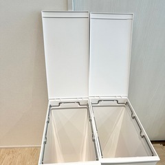 モモナチュラル カップボード用ゴミ箱 2個セットの画像