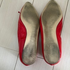 ZARA パンプス　赤 38サイズの画像