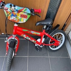 ミッキー  自転車の画像