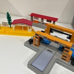 3セット　プラレール　駅　踏み切り