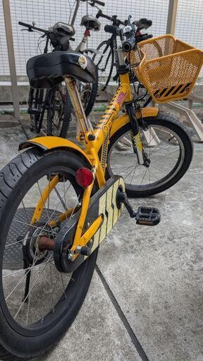 自転車　ヒーローモーターズ　16 ブルドーザー サイクルベースあさひ子供用18インチヒーローシリーズ