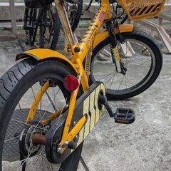 サイクルベースあさひ　子供用18インチ　ヒーローシリーズ　ブルドーザーの画像