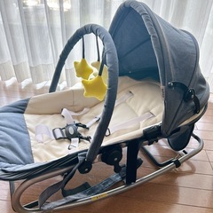 【値下げ】カトージ ベビーバウンサー デニムブルーの画像