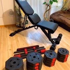 ◎美品◎💪折り畳みトレーニングベンチ&ダンベルセット🏋️