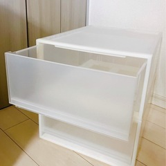 無印良品 クローゼットケース（中サイズ） 2個の画像
