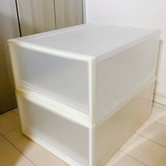 無印良品 クローゼットケース（中サイズ） 2個の画像
