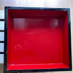 重箱二段重木製琉球漆器螺鈿夜光貝年代物 (くろたん) うるまの年