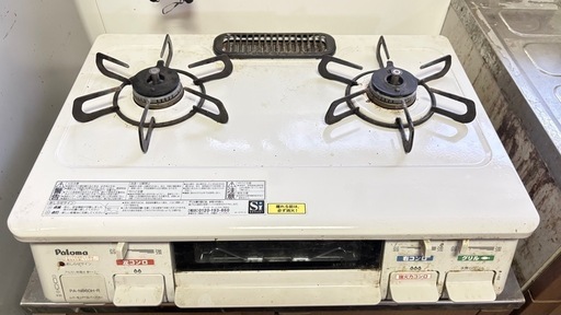 【千葉県松戸市発　引き取り限定】ガステーブル ガスコンロ パロマ Paloma LPガス用　PA-N860H-R 中古　