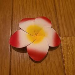 バリ　ランチョンマット 箸 コースター 花飾りの画像