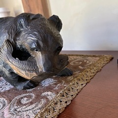 　　お譲り先決定　木彫り　熊　北海道民芸品の画像