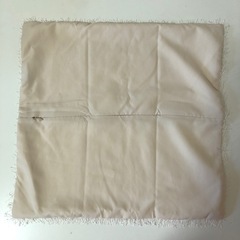 2点セット クッションカバー ホワイトの画像
