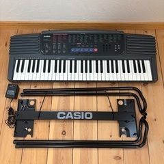 【無料】CASIO CTK-500 電子キーボード＋スタンド・アダプターセット（ノーマルモード演奏可・一部ジャンク）引き取り限定の画像