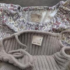 プティマイン　花柄ワンピースビスチェセットの画像