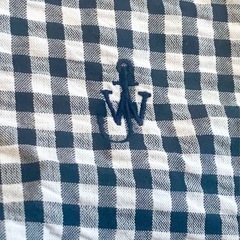 新品 UNIQLO × JW ANDERSON シアサッカー シャツ S チェック ユニクロ JWアンダーソンの画像