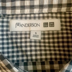 新品 UNIQLO × JW ANDERSON シアサッカー シャツ S チェック ユニクロ JWアンダーソンの画像