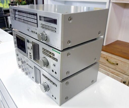 SONY コンポセット ステレオアンプ ST-535 チューナー TC-U60 テープレコーダー TA-535 3点セット 通電OK 
