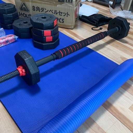 シットアップベンチ　マット　8角ダンベル（10kg×2）　セット シットアップベンチ マット 8角ダンベル（10kg×2） セット