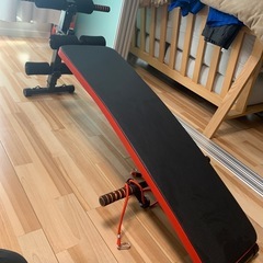 シットアップベンチ　マット　8角ダンベル（10kg×2）　セットの画像