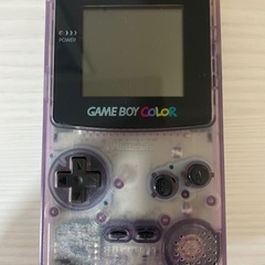 【ジャンク】 Nintendo ゲームボーイカラークリアパープル本体