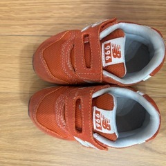 【決定】ニューバランス996　キッズシューズ　13センチ　オレンジの画像