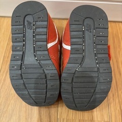 【決定】ニューバランス996　キッズシューズ　13センチ　オレンジの画像