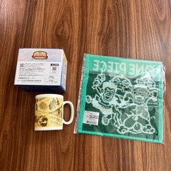 ワンピース　一番くじ　Ｅ賞　マグカップ　F賞　ミニタオルの画像