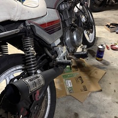 cb250t cb250n バブメガホンマフラーの画像