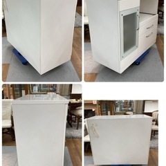 S205 ⭐ マルミツ キッチンカウンター レンジ台 幅105cm USEDの画像