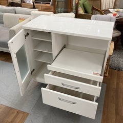 S205 ⭐ マルミツ キッチンカウンター レンジ台 幅105cm USEDの画像