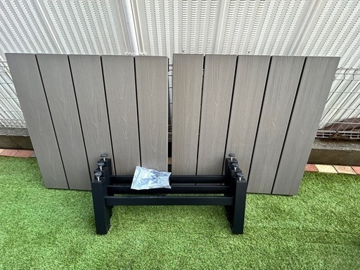 中古カインズ アルミデッキ カインズ 人工木アルミデッキ 90cm×90cm | ウッドデッキ・ジョイント