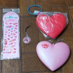 ハートグッズ　4点　Heart
【未使用】風水シール
Love ...