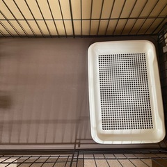 ペットゲージ&トイレトレーの画像