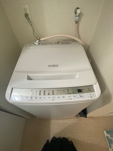 日立全自動洗濯機ビートウォッシュBW-V80F形8kg HITACHI (びりー