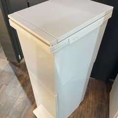 新品 ゴミ箱 キッチン 分別 【限定カラー】 2段 スリム 38リットル ペダル アスベル ASVEL 2分別 縦型 38L 大容量 蓋付きの画像