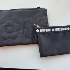 mary quant マリークヮント ポーチ 小物入れ ブラック...