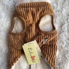 新品　Lichell リブ編みファー付き犬服 Sサイズ　未使用の画像