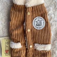 新品　Lichell リブ編みファー付き犬服 Sサイズ　未使用