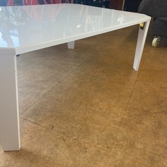 ニトリ（NITORI） 折りたたみテーブル シャイン 9060ホワイト 8760847  リサイクルショップ宮崎屋　佐土原店　25.4.27Fの画像