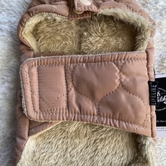 新品　Lifelike キルティング犬服 ベージュ 小型犬用の画像