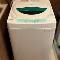 洗濯機 5kg(東芝AW-705W) 5月2日夜か、3日午前に引...