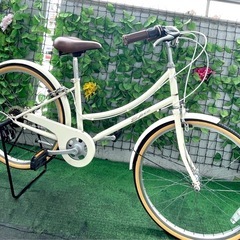 BRONX お洒落で可愛いシティチャリ.R5段変速式.ブレーキは...