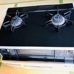 【プロパンガス用】パロマ ガステーブル ブラック PA-91WCK-L 中古品の画像