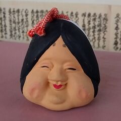 おかめひょっとこ土鈴の画像