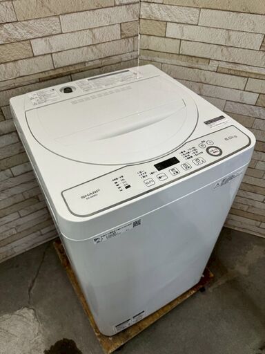 大阪送料無料☆3か月保障付き☆洗濯機☆シャープ☆6kg☆2020年