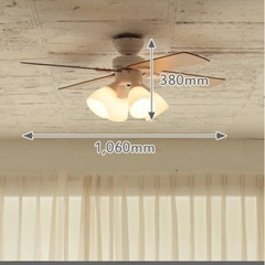 シーリングファンライト【新品未使用】の画像