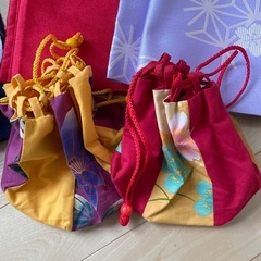 浴衣/帯/リボン/巾着　夏祭りセットの画像