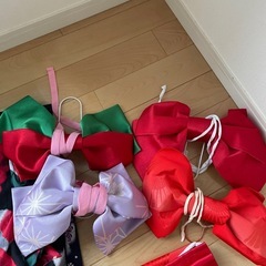 浴衣/帯/リボン/巾着　夏祭りセットの画像