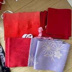 浴衣/帯/リボン/巾着　夏祭りセットの画像